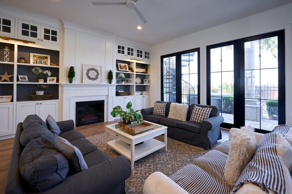 Custom White Cabinet Built-Ins