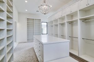 White Custom Built Walk-in Closet Cabinetry Phoenix