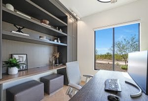 Custom Grey Office Built-In Luxury Built Phoenix