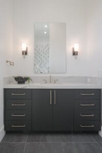 modern dark grey bathroom cabinets