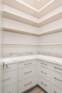 modern white custom cabinetry