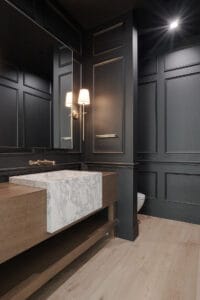 dark moody bathroom