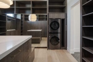 custom laundry room cabinetry