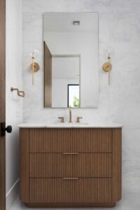 custom wood bathroom vanity