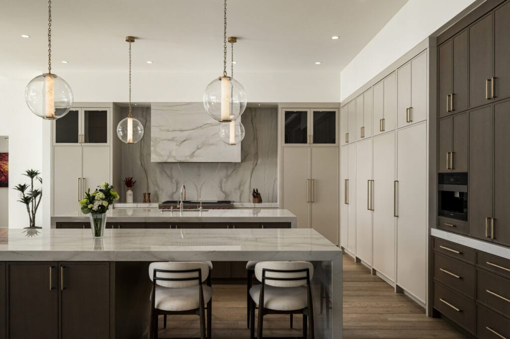 Custom wood cabinets